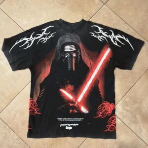 Civil Regime Kylo Ren Star Wars Graphic T-Shirt Black Size Small